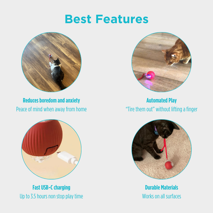 Pawtronic™ ChaseSphere - Automatic Interactive Cat Ball